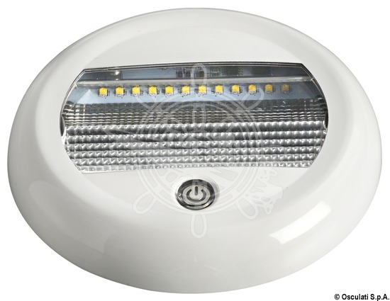 ΠΛΑΦΟΝΙΕΡΑ ΛΕΥΚΗ 24LED 10/30V ΜΕ ΔΙΑΚΟΠΤΗ