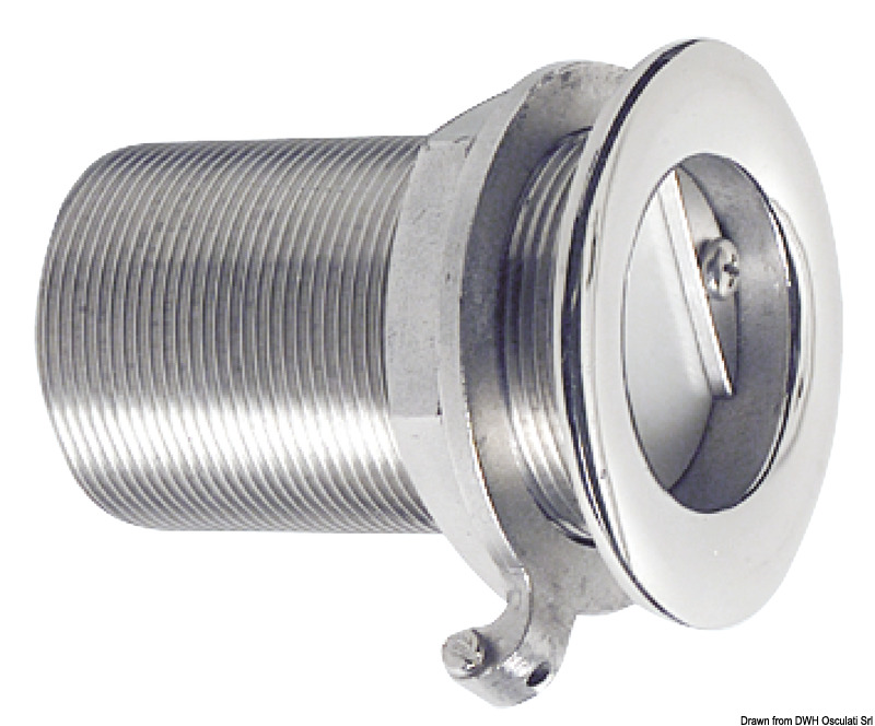 ΕΞΑΓΩΓΗ ΝΕΡΟΥ INOX 1 1/2" ΜΕ ΑΝΕΠ. ΒΑΛΒΙΔΑ