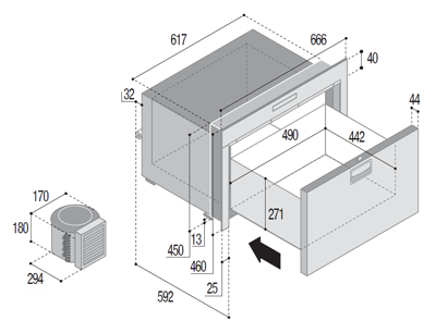 ΚΑΤΑΨΥΚΤΗΣ/ICE MAKER DW70 BTX SL 220V 75L 2