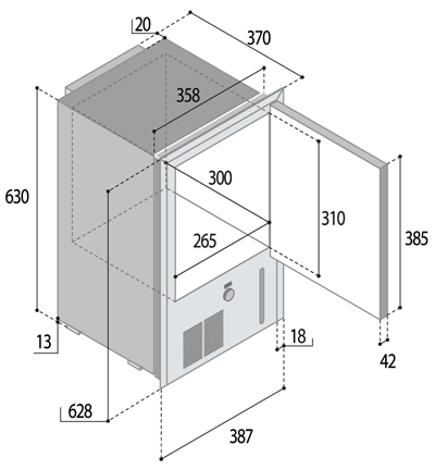 ΠΑΓΟΜΗΧΑΝΗ IM CLASSIC ΜΕ ΔΟΧΕΙΟ 12V 2