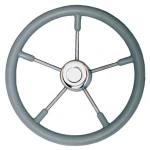 ΤΙΜΟΝΙ INOX POL 40cm ΓΚΡΙ