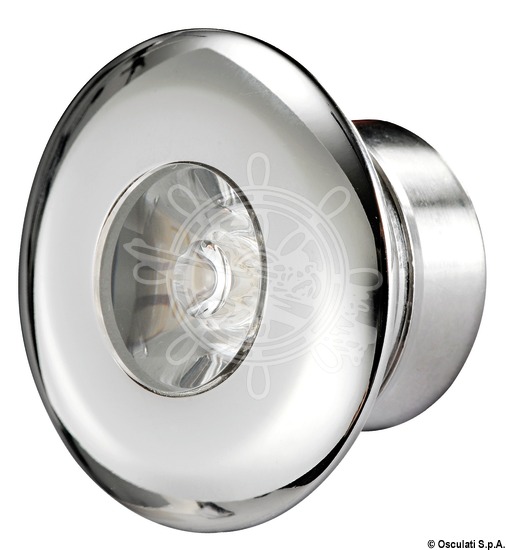ΠΛΑΦΟΝΙΕΡΑ INOX LED ΧΩΝ 12/24V Φ25mm