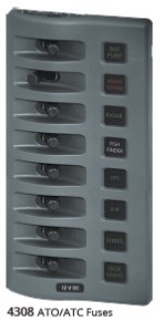 ΠΙΝΑΚΑΣ 8 ΑΣΦΑΛΕΙΩΝ 12/24V BLUE SEA 4308