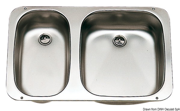 ΝΕΡΟΧΥΤΗΣ INOX ΔΙΠΛΟΣ 575x370mm