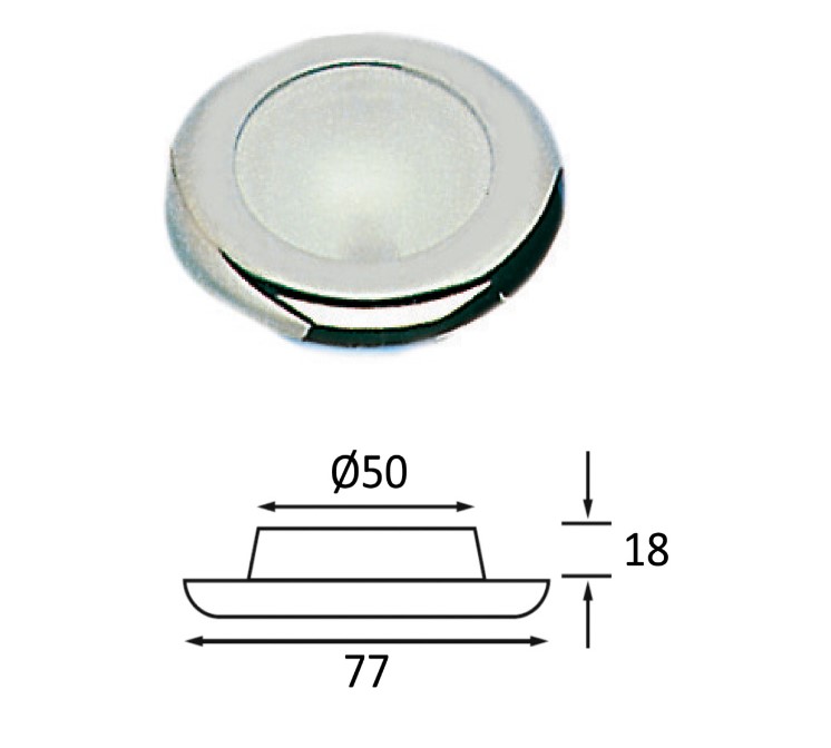ΠΛΑΦΟΝΙΕΡΑ ABS CR ΧΩΝ 78mm