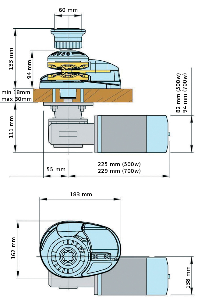 ΕΡΓΑΤΗΣ LOFRANS X1 CHR 800W 12V 2