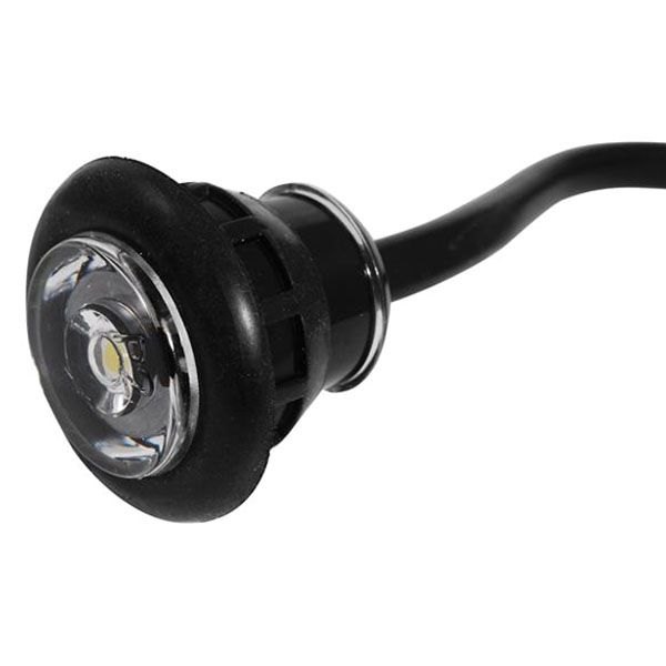 ΠΛΑΦΟΝΙΕΡΑ ΠΛΑΣΤΙΚΗ ΜΑΥΡΗ LED ΛΕΥΚΟ ΦΩΣ 12V, Φ25mm