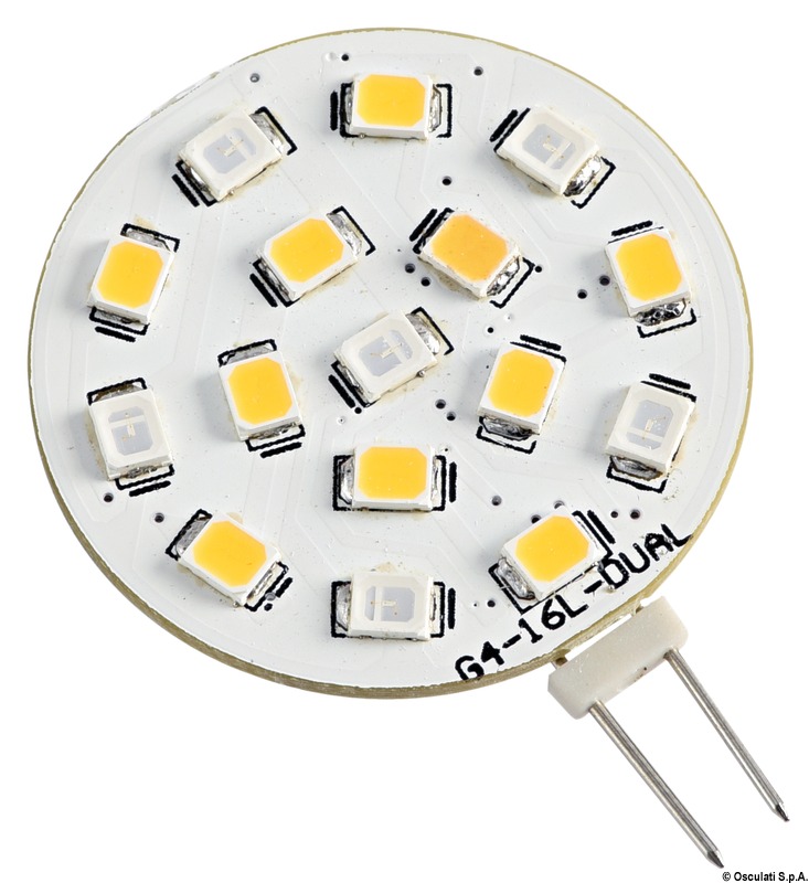 ΛΑΜΠΑ G4 16 SMD LED 24V ΛΕΥΚΟ/ΜΠΛΕ