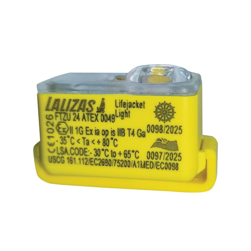 LALIZAS Φανός Σωσιβίου LED "Safelite IV" ON-OFF ενεργ. στο νερό,USCG-SOLAS/MED-MER-ATEX-IECEx