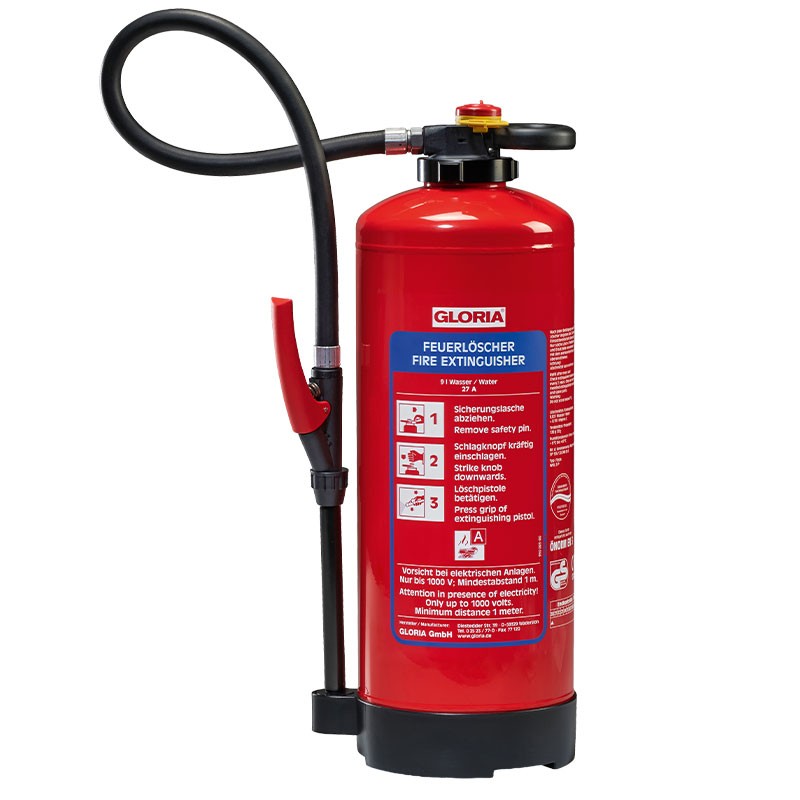 LALIZAS Πυροσβεστήρας για Μπαταρία Λιθίου PFAS Free,9L,με Εσωτερικό Φιαλίδιο, με επιτοίχια βάση,SOLAS/MED(EN,GR,CN)