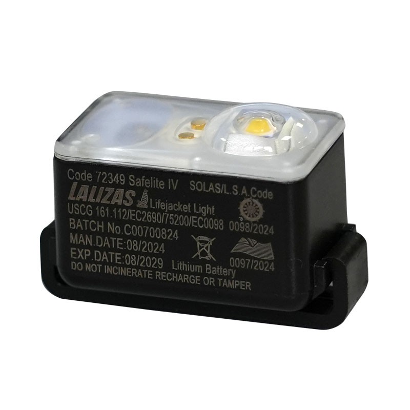 LALIZAS Φανός σωσιβίου LED ""Safelite IV"" ON-OFF ενεργ. στο νερό, USCG, SOLAS/MED 4