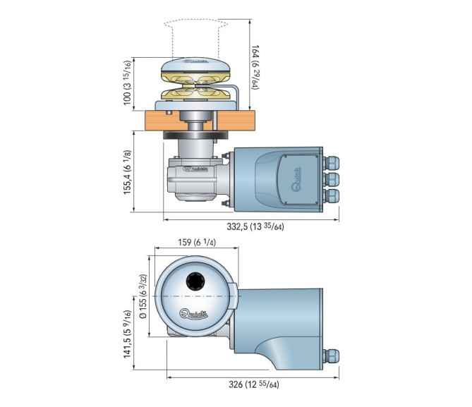 ΕΡΓΑΤΗΣ ΑΓΚΥΡΑΣ QUICK RIDER R3 700 12 V DRUM B2C-RIDER-R3700D 2