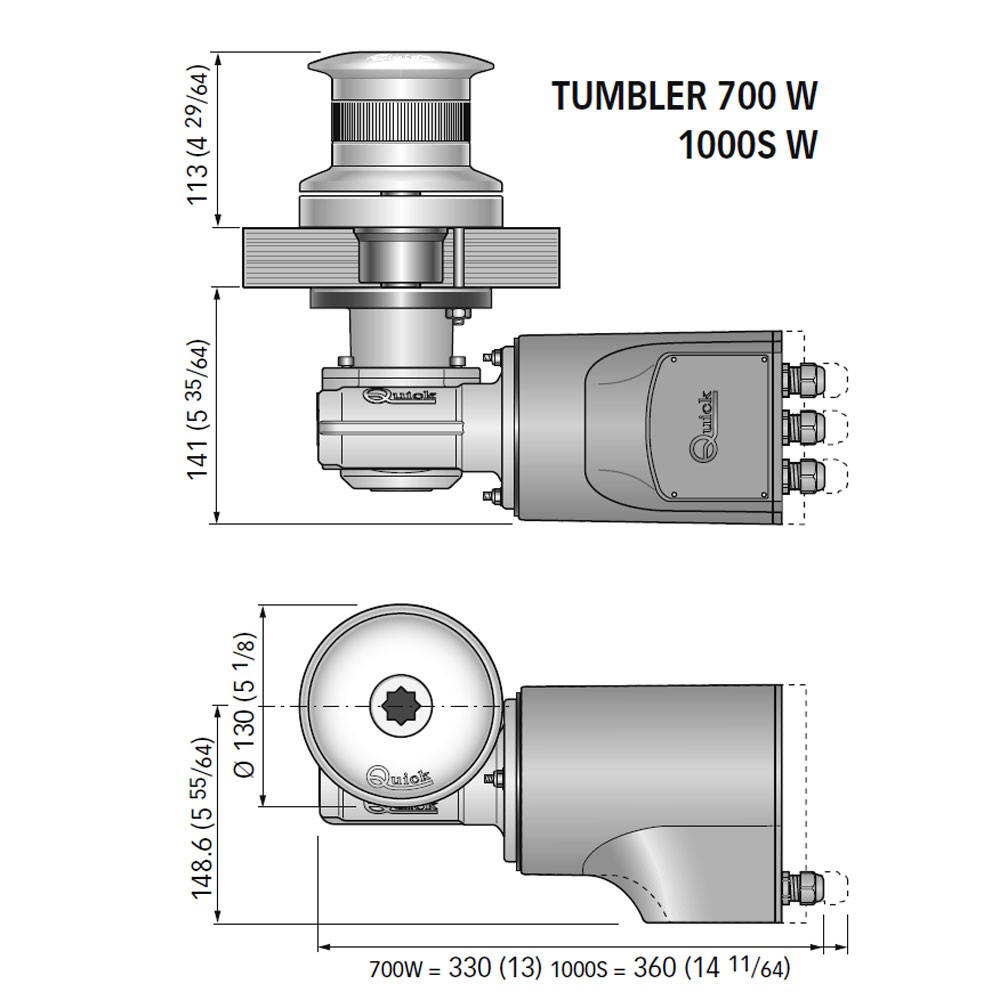 ΕΡΓΑΤΗΣ ΣΧΟΙΝΙΟΥ QUICK TUMBLER TB3 1000W-12V Ø130 DRUM FSTB1012S000B00 3