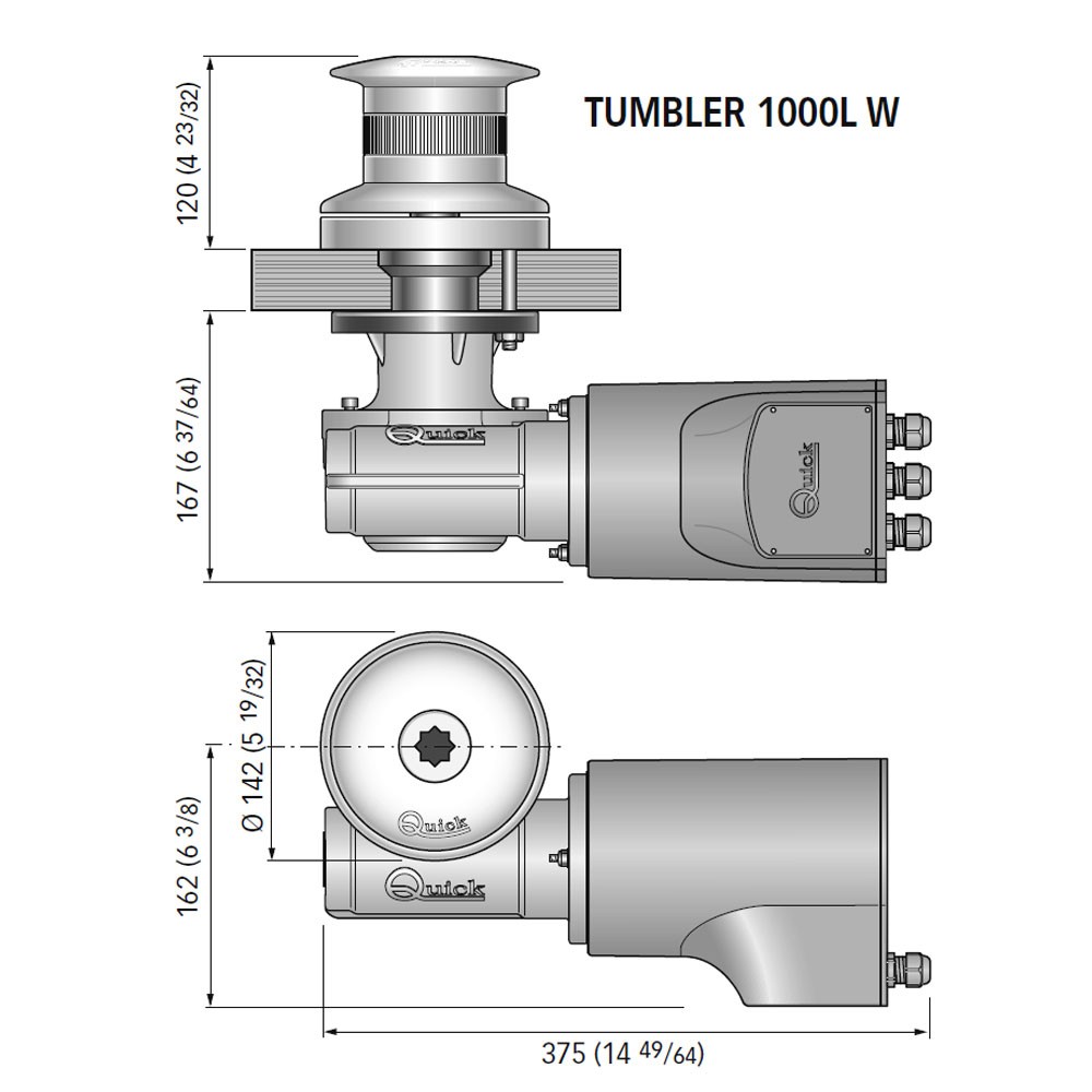 ΕΡΓΑΤΗΣ ΣΧΟΙΝΙΟΥ QUICK TUMBLER TB4 1000W-12V Ø142 DRUM FSTB1012L000A00 2
