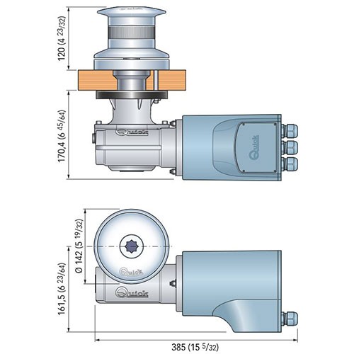 ΕΡΓΑΤΗΣ ΣΧΟΙΝΙΟΥ QUICK TUMBLER TB4 1500W-24V Ø142 DRUM FSTB15240000A00 2