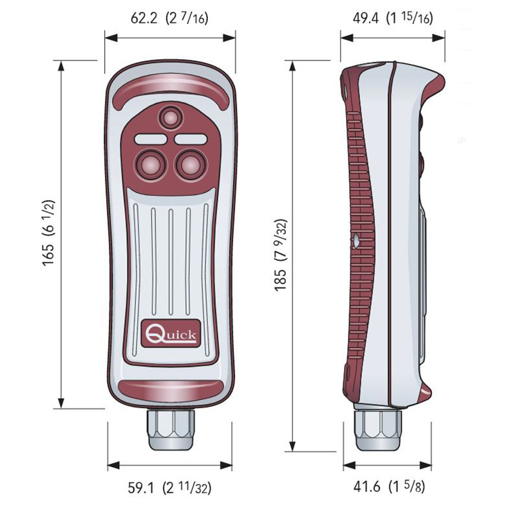 HRC1002L ΧΕΙΡΙΣΤΗΡΙΟ ΕΝΣΥΡΜΑΤΟ QUICK 2 ΟΔΩΝ ΦΩΣ LED FPHRC1002L00D00 4