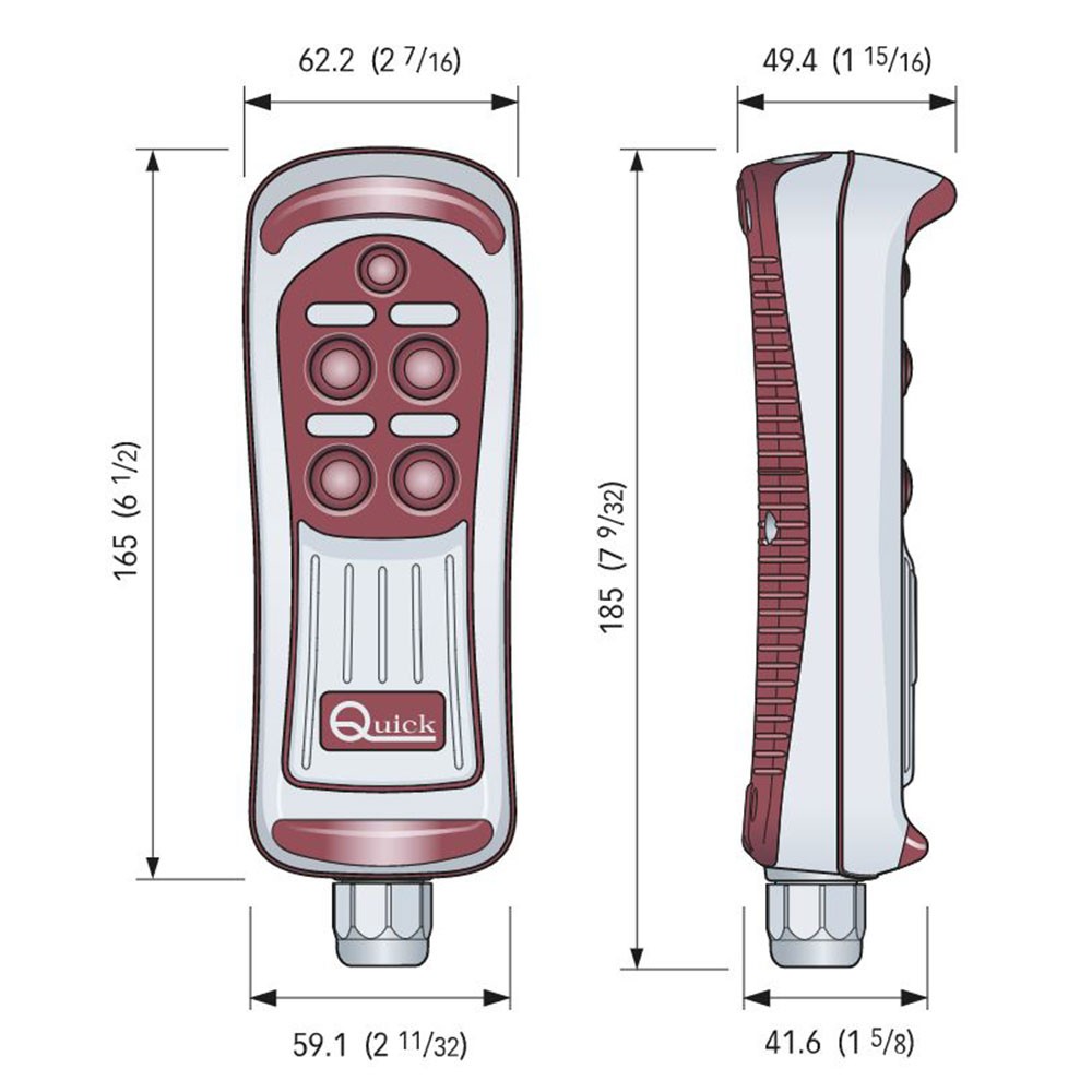 HRC1004L ΧΕΙΡΙΣΤΗΡΙΟ ΕΝΣΥΡΜΑΤΟ QUICK 4 ΟΔΩΝ ΦΩΣ LED FPHRC1004L00D00 4